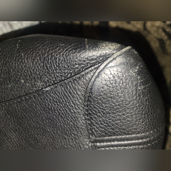 KATE SPADE LEILA MEDIUM TRIPLE COMPARTMENT SHOULDER BAG BLACK LEATHER PURSE - Picture 5 of 10